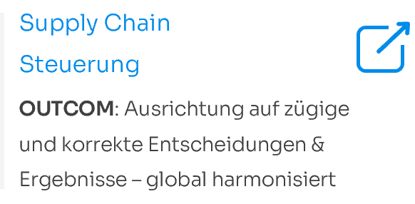 Supply Chain Steuerung